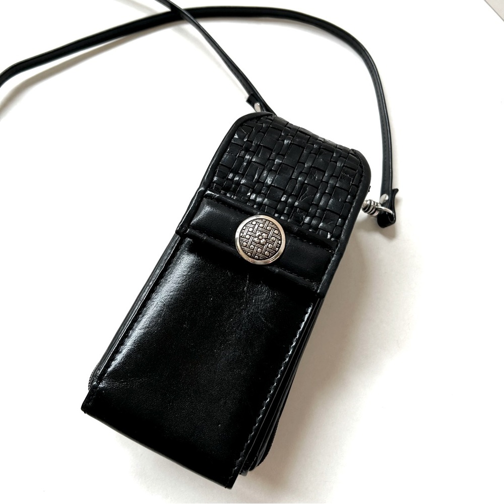 Brighton Vintage Leather Small Crossbody Bag that converts to a Belt Clip On Bag